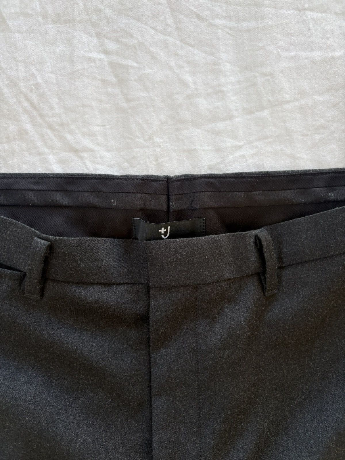 Jil Sander × Uniqlo +J wool pants - dark gray Size US 31 - 2 Thumbnail