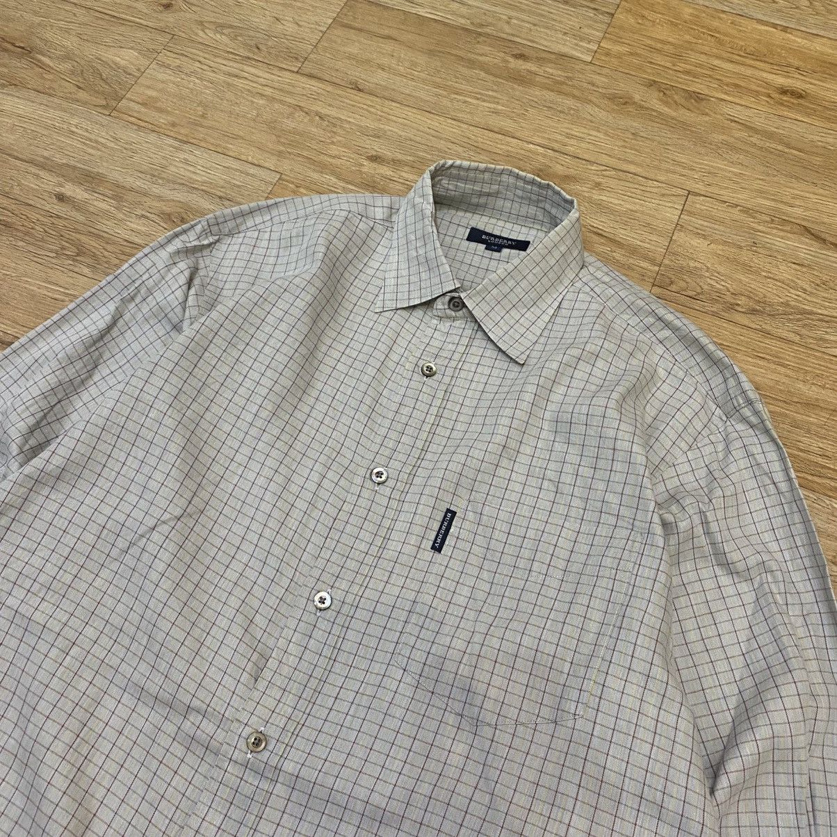 Burberry 1990s Burberry Black Label Plaid Button Ups Shirts Size US L / EU 52-54 / 3 - 2 Thumbnail