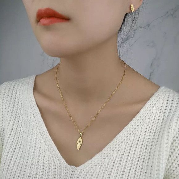 Other Stainless Steel Bridal Necklace-Earring Set Size ONE SIZE - 2 Thumbnail