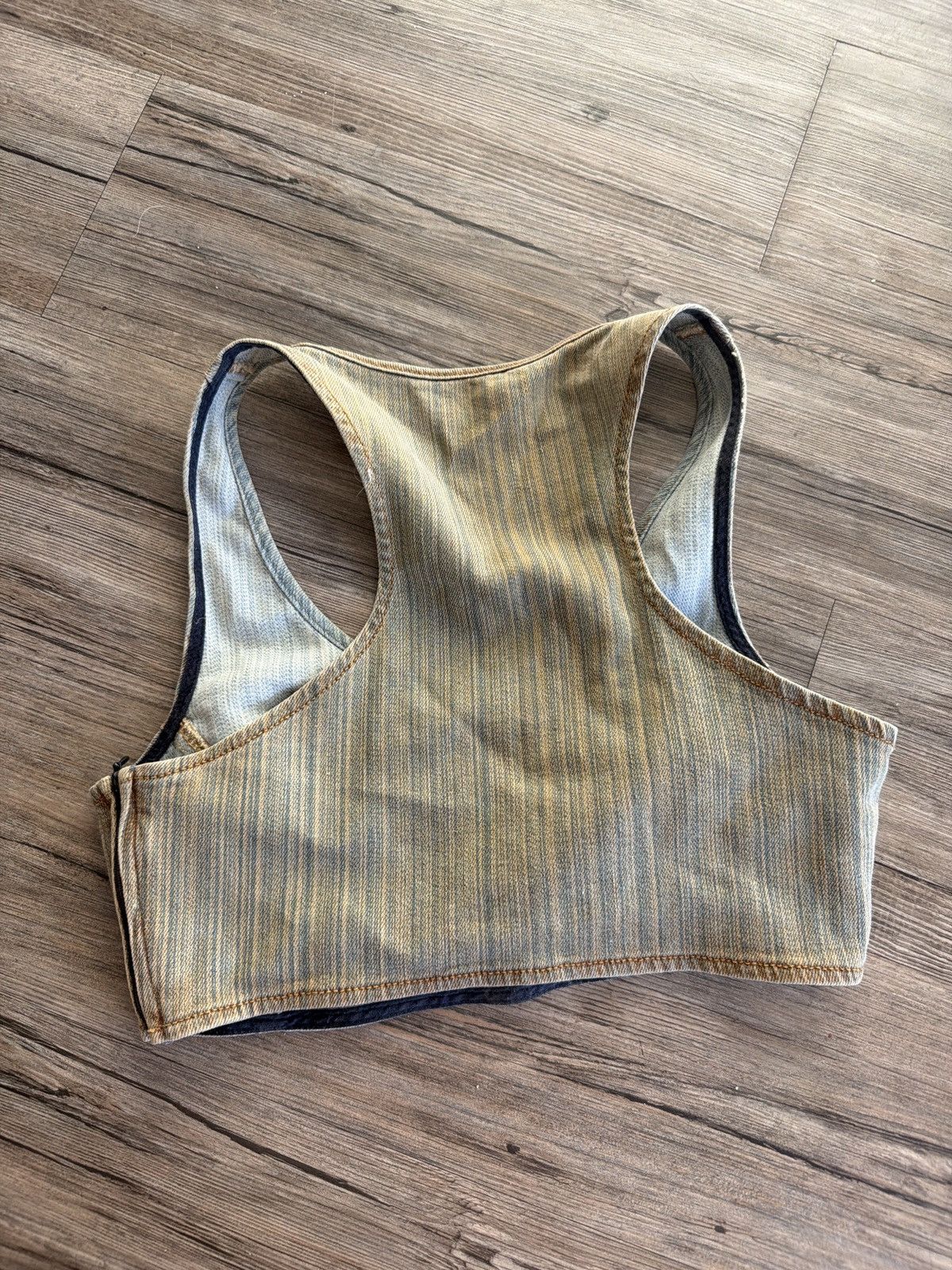Diesel Diesel crop top De-Top-Fsd Tank Top 'Denim' Size XS / US 0-2 / IT 36-38 - 2 Thumbnail
