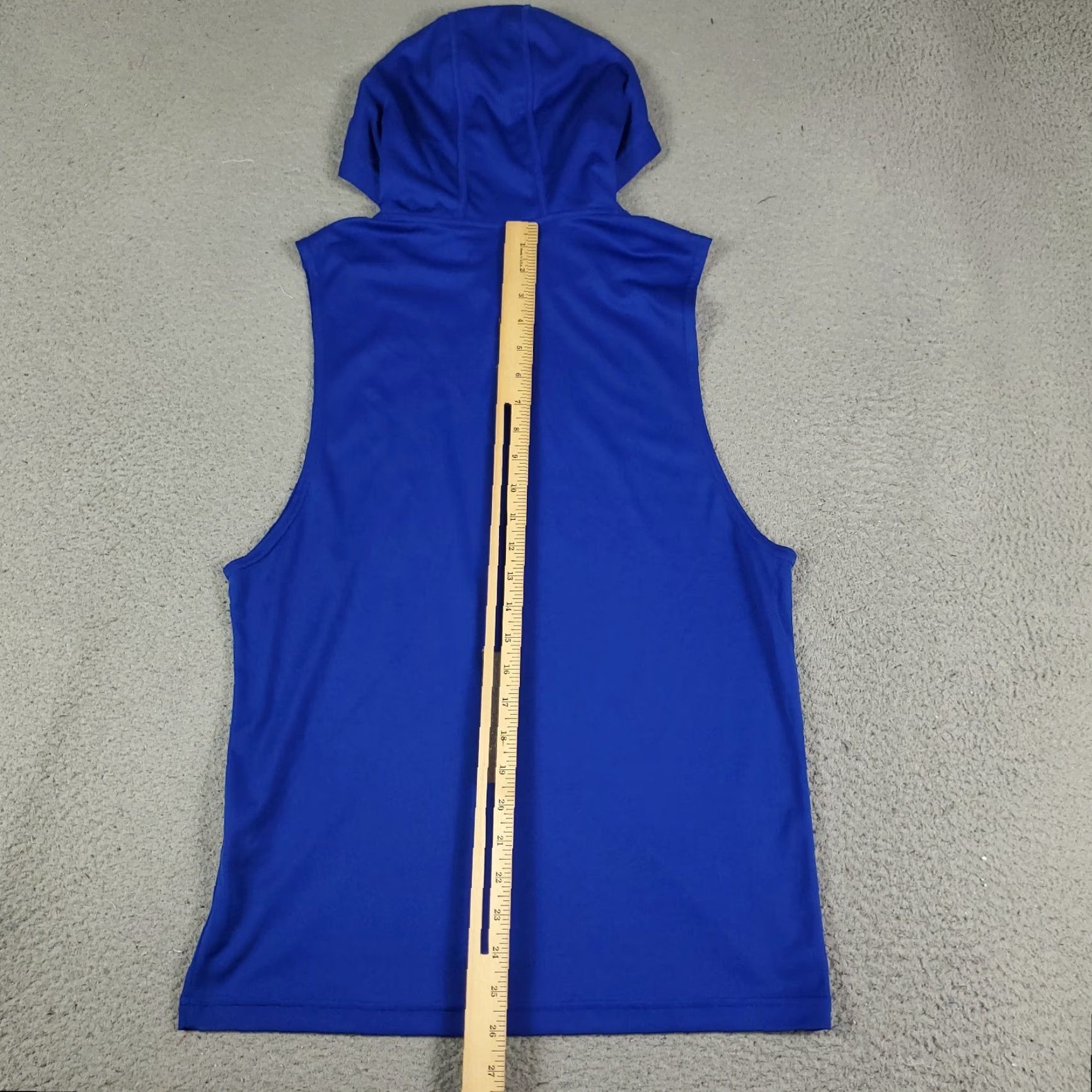 Under Armour Under Armour Shirt Mens Small Blue Pullover Hooded Sleeveless Mock Neck Activewear Casual Sports Size US S / EU 44-46 / 1 - 4 Thumbnail