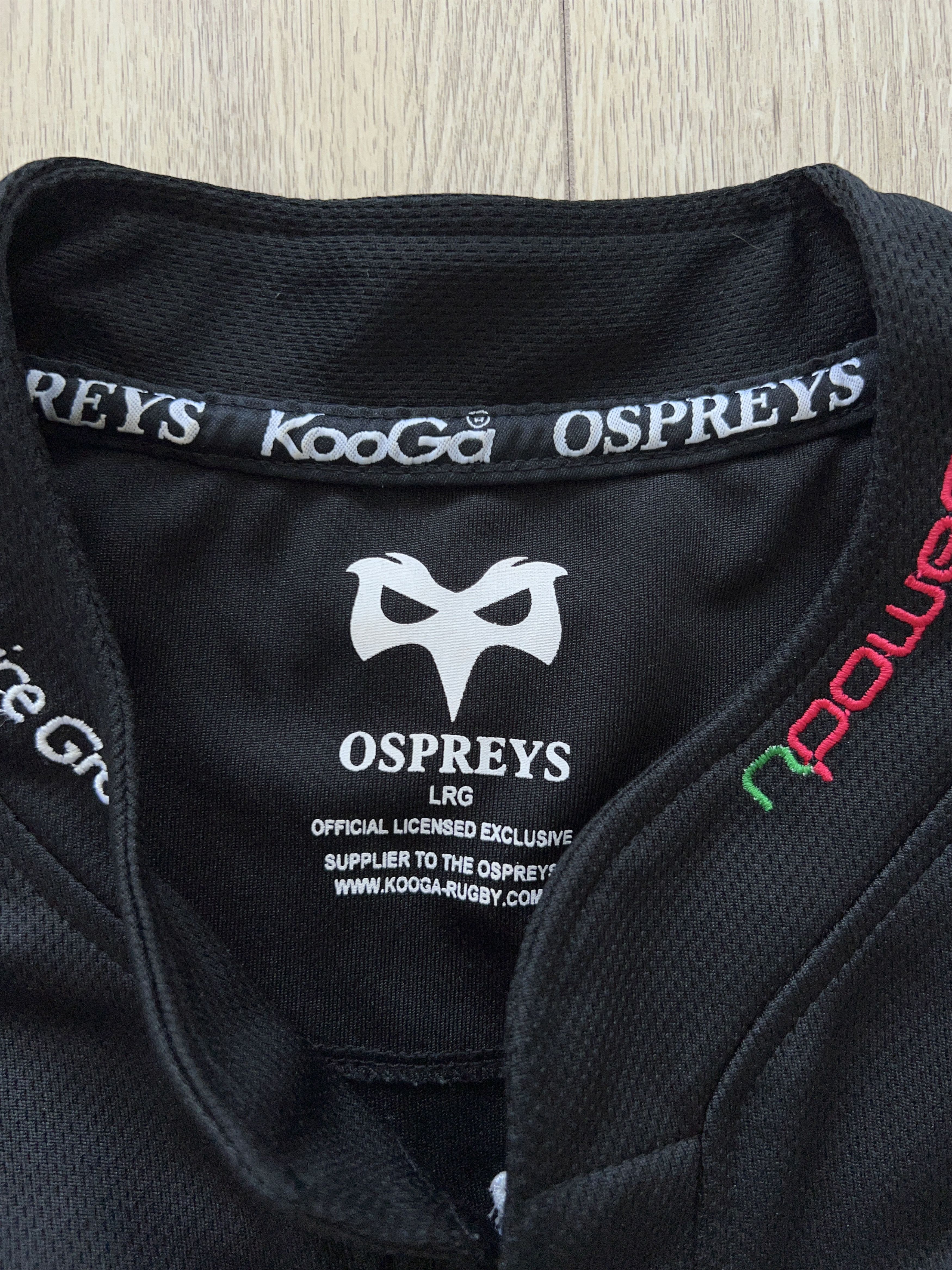 Other Mens KOOGA Neath–Swansea Ospreys Rugby Shirt Jersey Black Size US L / EU 52-54 / 3 - 3 Thumbnail