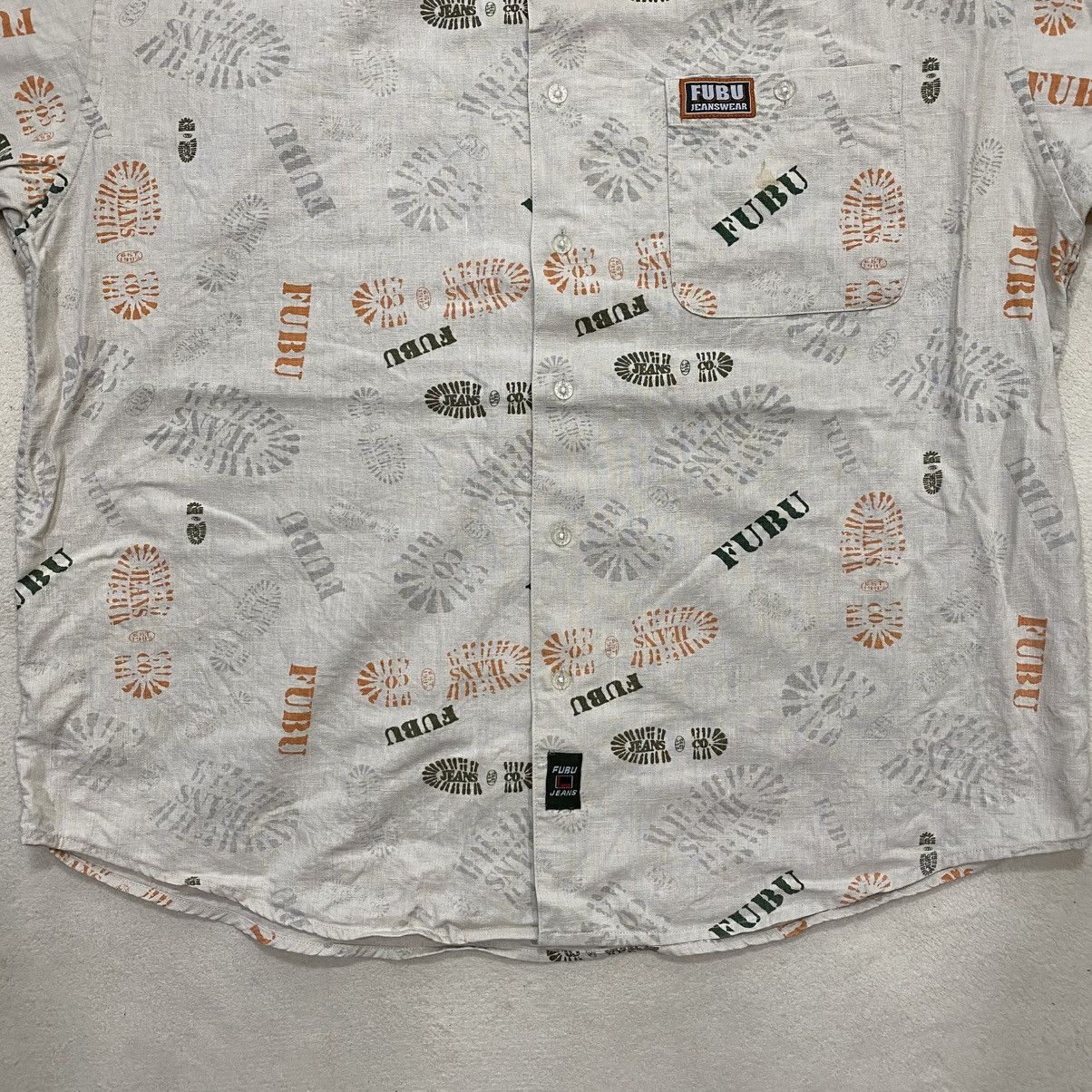 Fubu × Vintage Vintage Y2K FUBU Overprint Short Sleeve Shirt Size US XXL / EU 58 / 5 - 4 Thumbnail