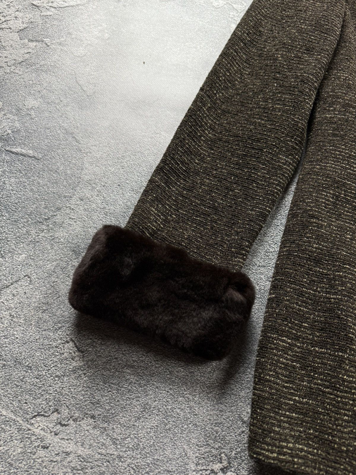 Akris Akris Schurwolle Mink Fur Trim Collar Button Tailored Jacket Size M / US 6-8 / IT 42-44 - 7 Thumbnail