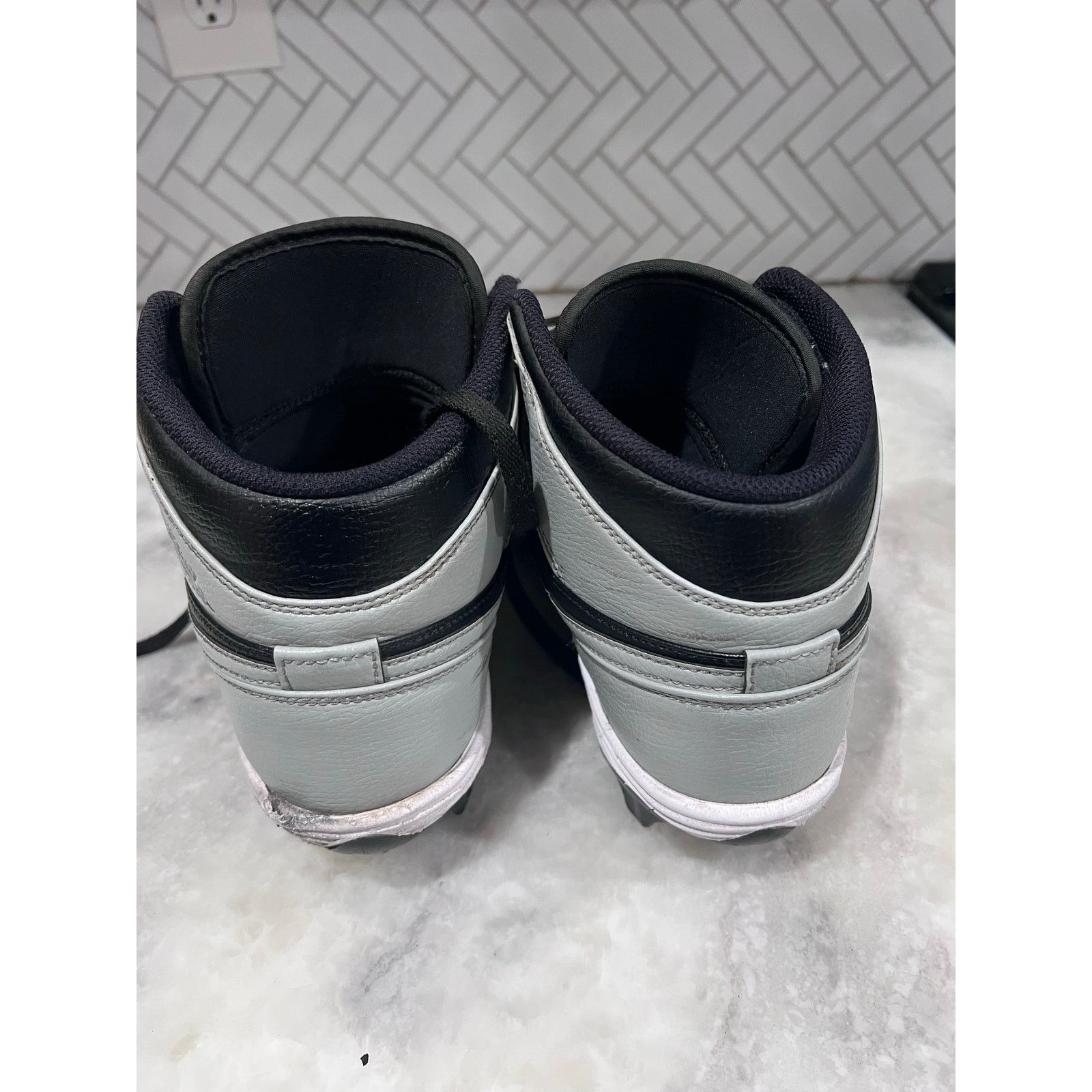 Jordan Brand Jordan 1 Mid TD 10.5 Football Cleats Shadow 2.0 FJ6805-002 Size US 10.5 / EU 43-44 - 2 Thumbnail