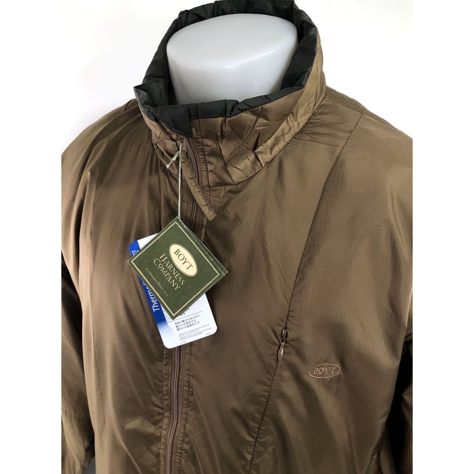 Vintage Boyt Harness Jacket - 2XL Mens Thermal Insulated Packable Nylon Shiny Brown Size US XXL / EU 58 / 5 - 4 Thumbnail