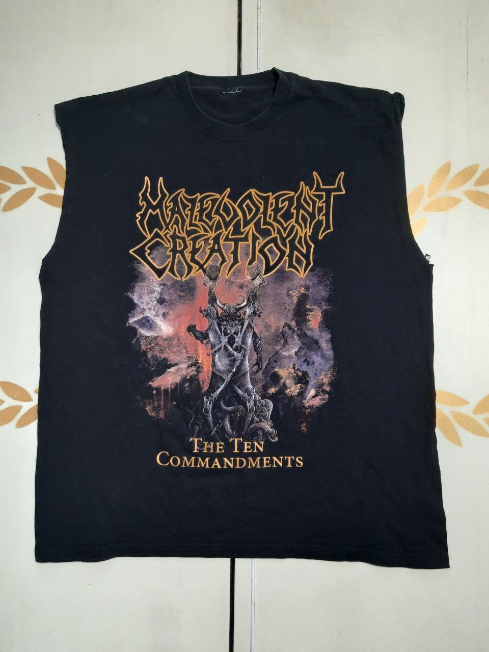Band Tees × Gildan Malevolent Creation The Ten Commandments T-Shirt Vintage Size US L / EU 52-54 / 3 - 1 Thumbnail