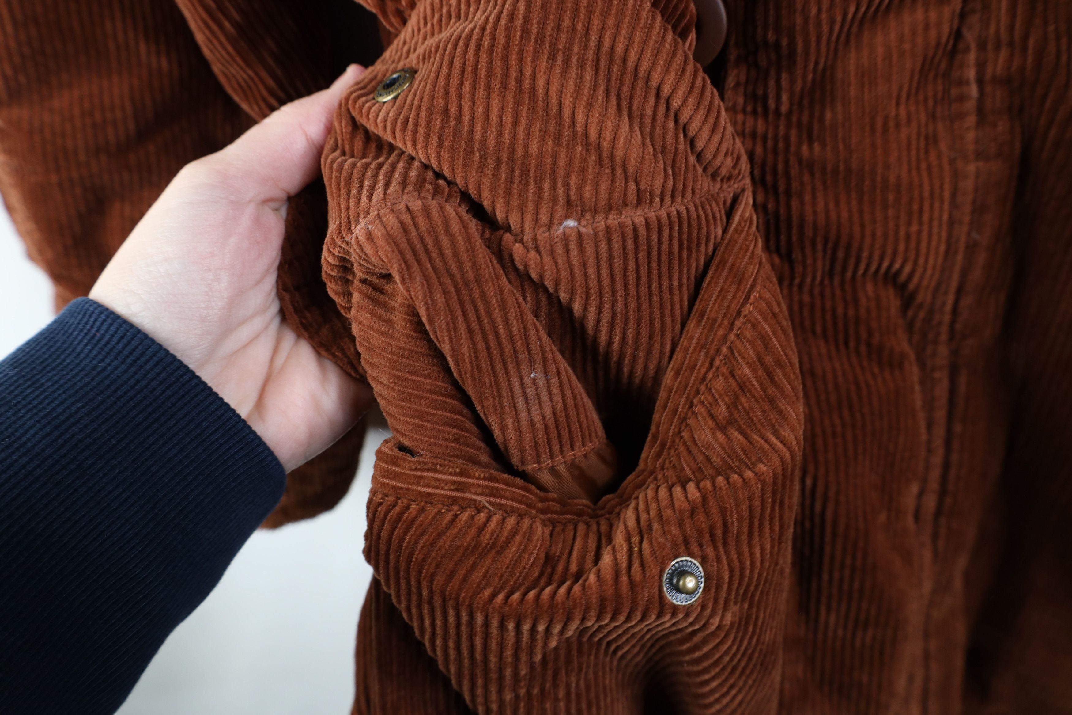 American Eagle Outfitters Vintage 90s Y2K American Eagle Corduroy Parka Jacket Size M / US 6-8 / IT 42-44 - 9 Thumbnail