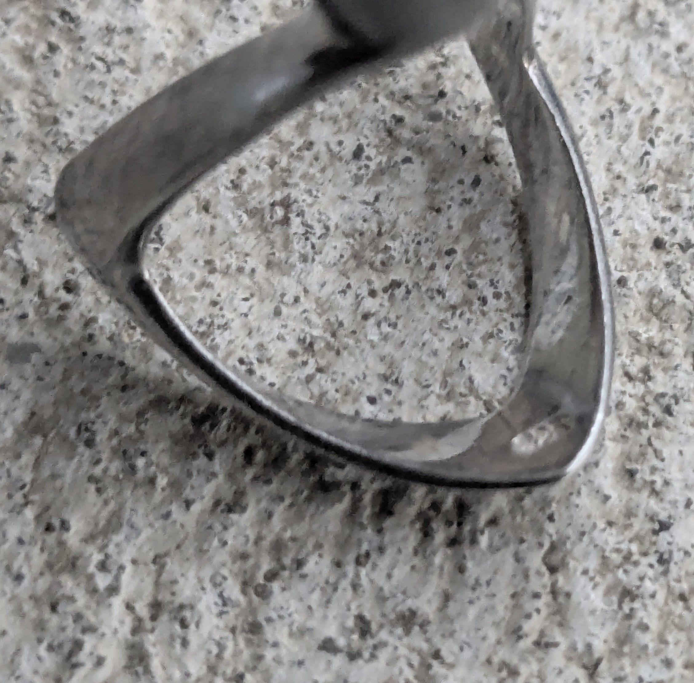 Other Vintage Sterling Silver Ring CZ Clear 7 Modern Abstract Size ONE SIZE - 10 Thumbnail