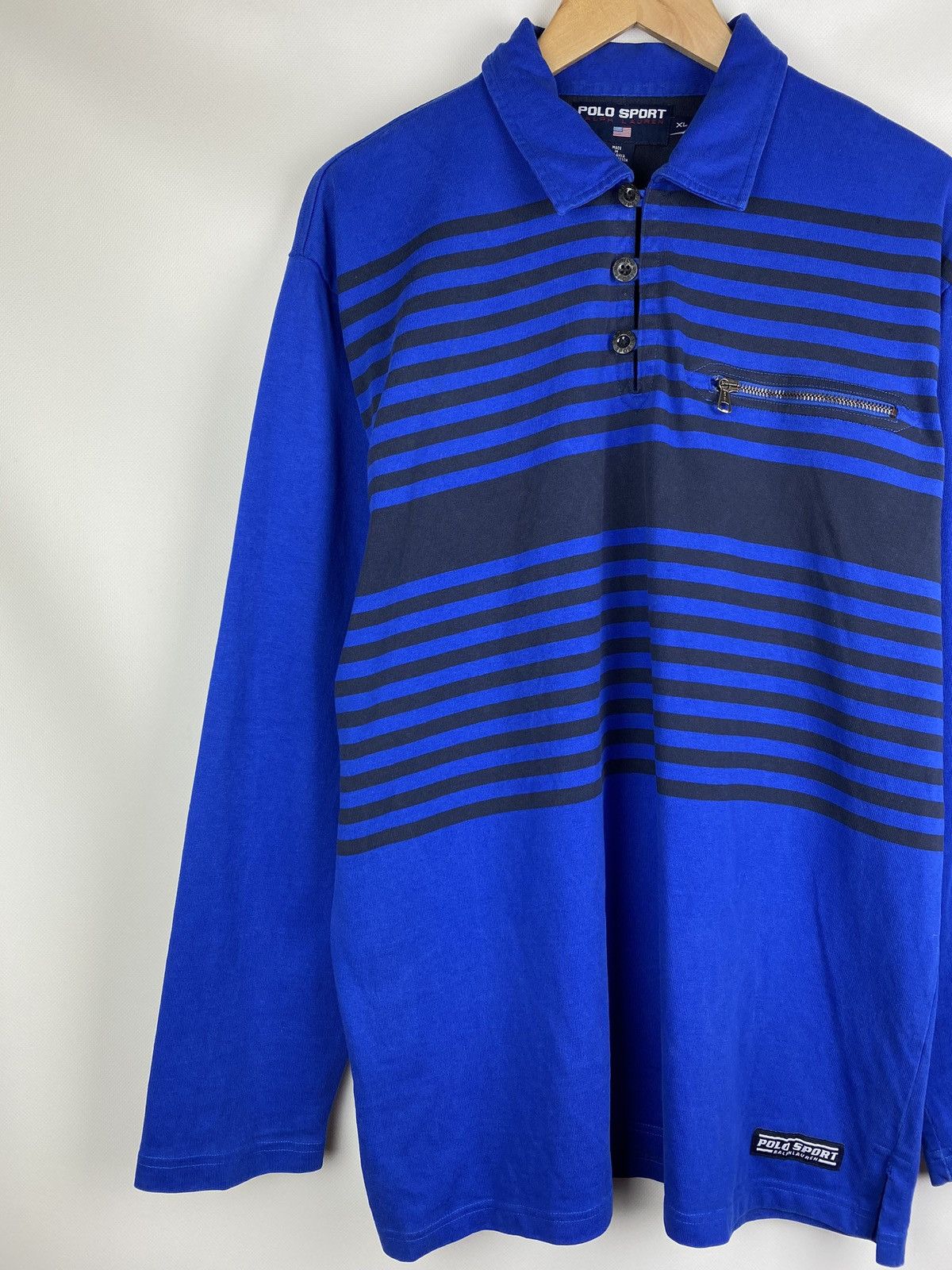 Polo Ralph Lauren Polo Sport Ralph Lauren vintage long sleeve rugby shirt Size US XL / EU 56 / 4 - 5 Thumbnail