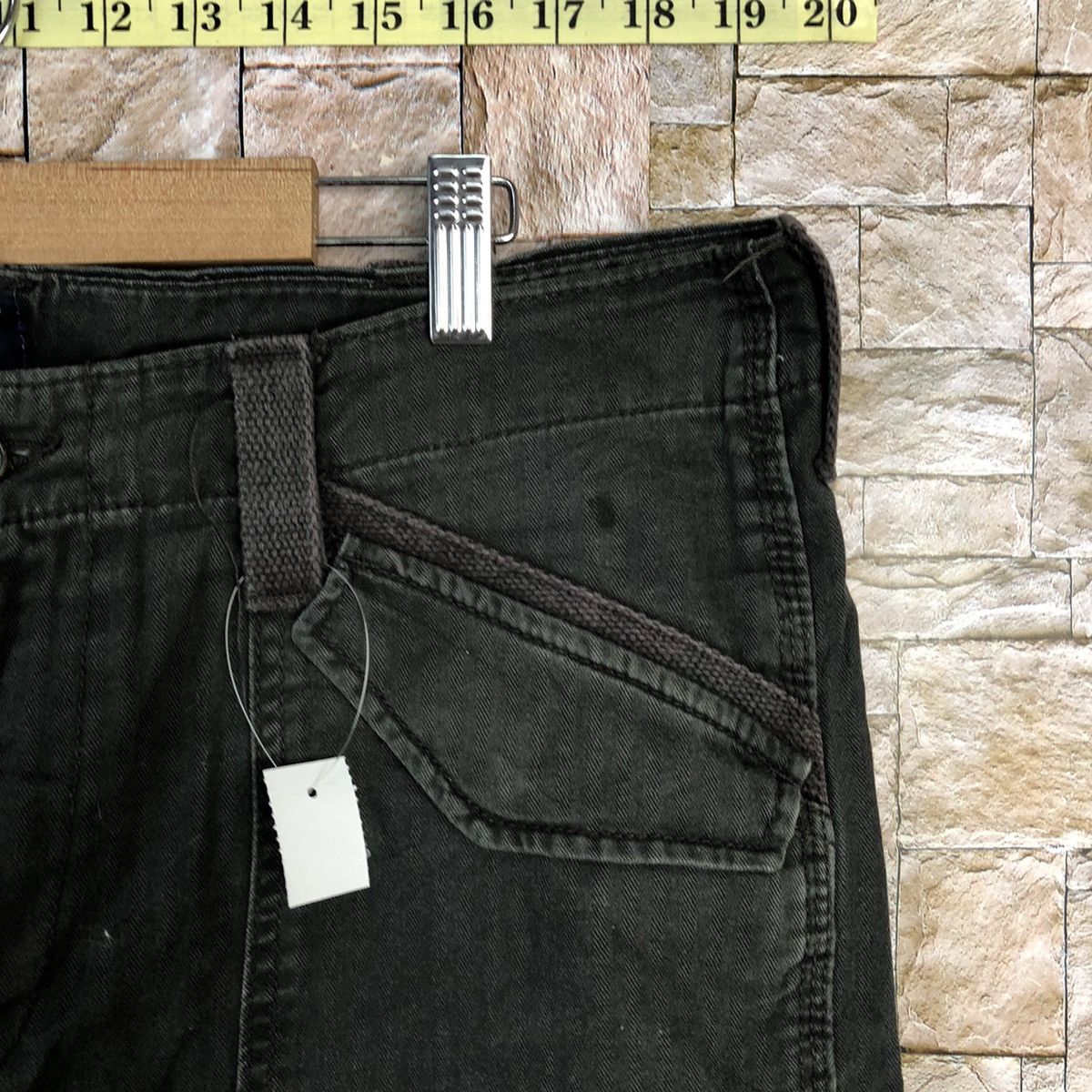 Japanese Brand Gap Black faded Cargo utility Multipocket Pants #A737 Size US 36 / EU 52 - 9 Thumbnail