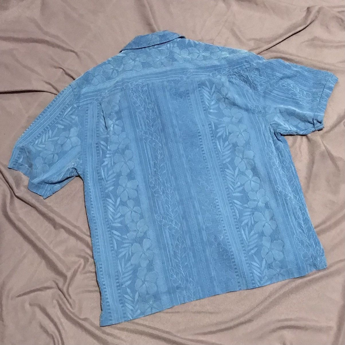 Other PURE SILK CUBAN CAMP COLLAR SUMMER BUTTON UP Size US XL / EU 56 / 4 - 2 Thumbnail