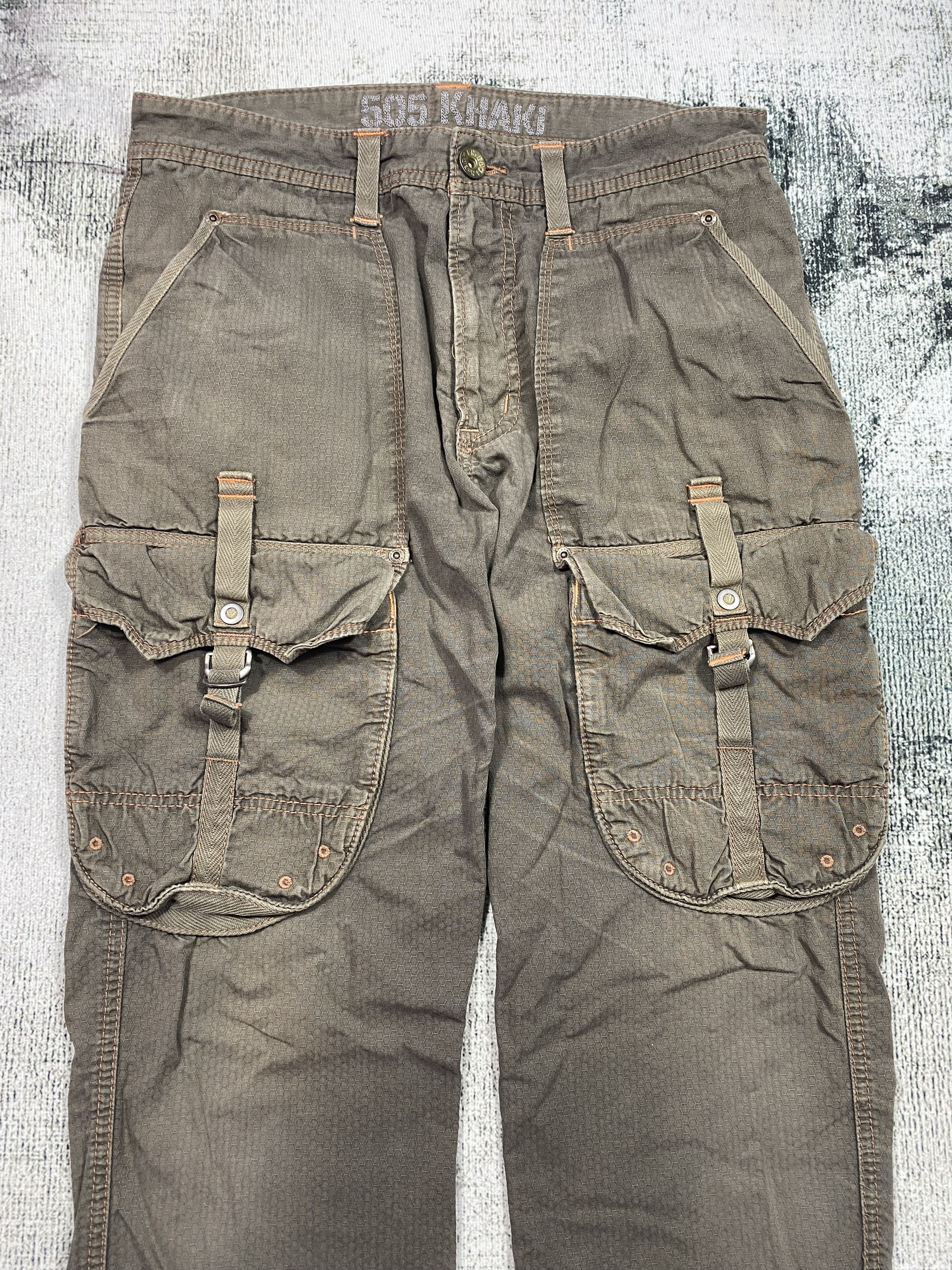 Edwin × Japanese Brand × Vintage Edwin Combat Tactical Cargo Pants Multi Pocket Bondage Size US 32 / EU 48 - 3 Thumbnail