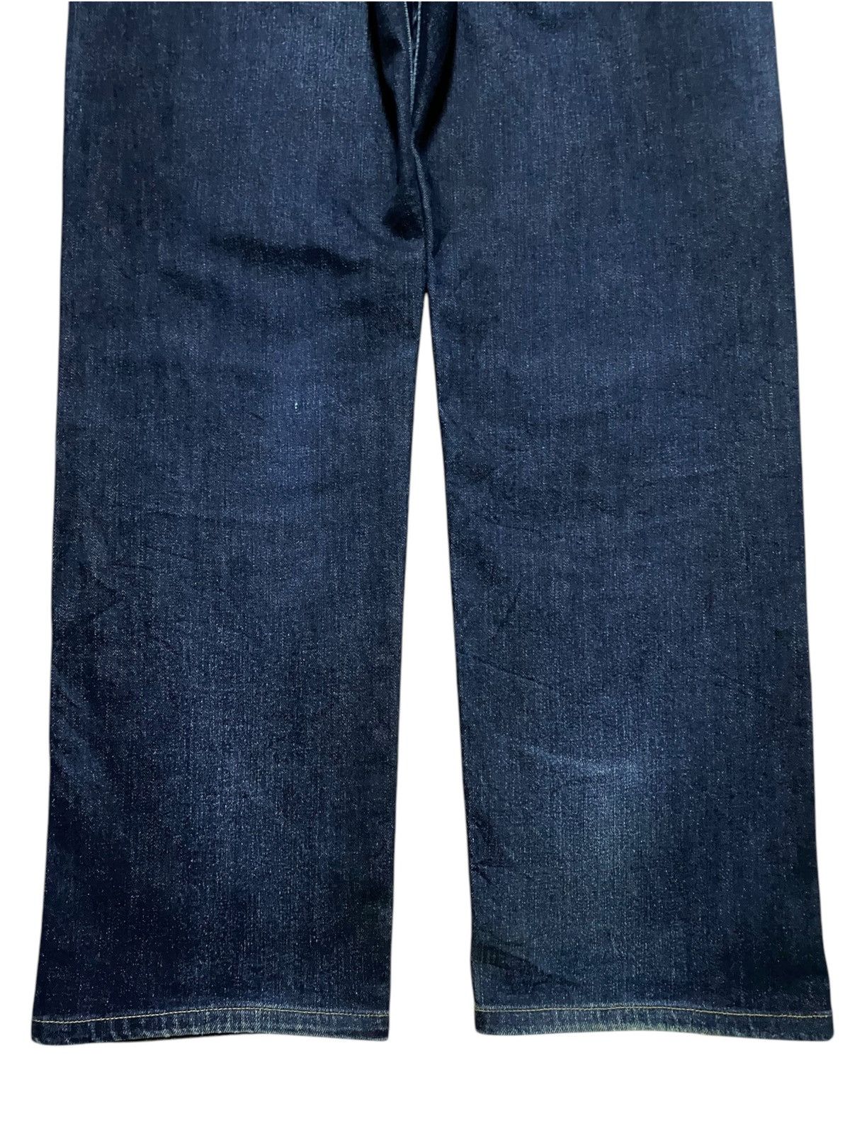 Levi's Levis Vietnam Big E Blue Faded Wash Distressed Loose Jeans Size US 33 - 6 Thumbnail
