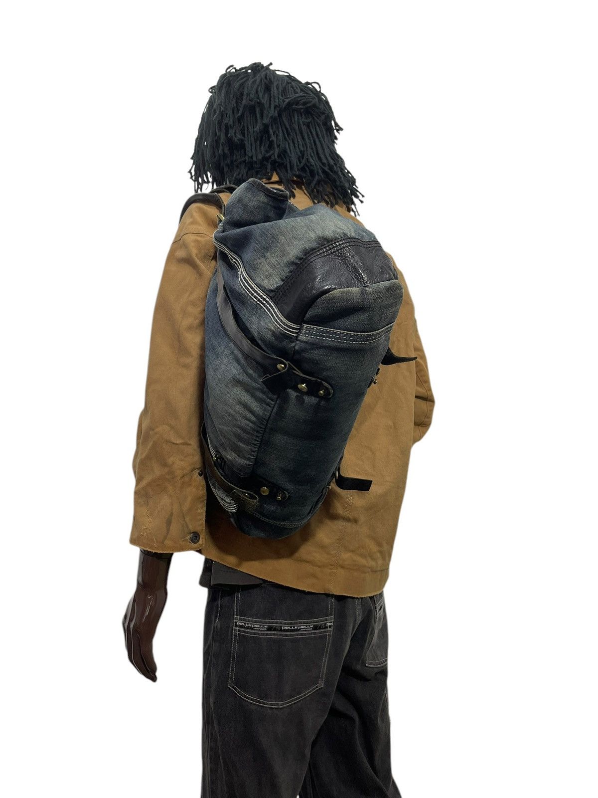Diesel Leather Denim Vtg Y2k Diesel Industry Tote Shoulder Bag 1🟩2 Size ONE SIZE - 2 Thumbnail