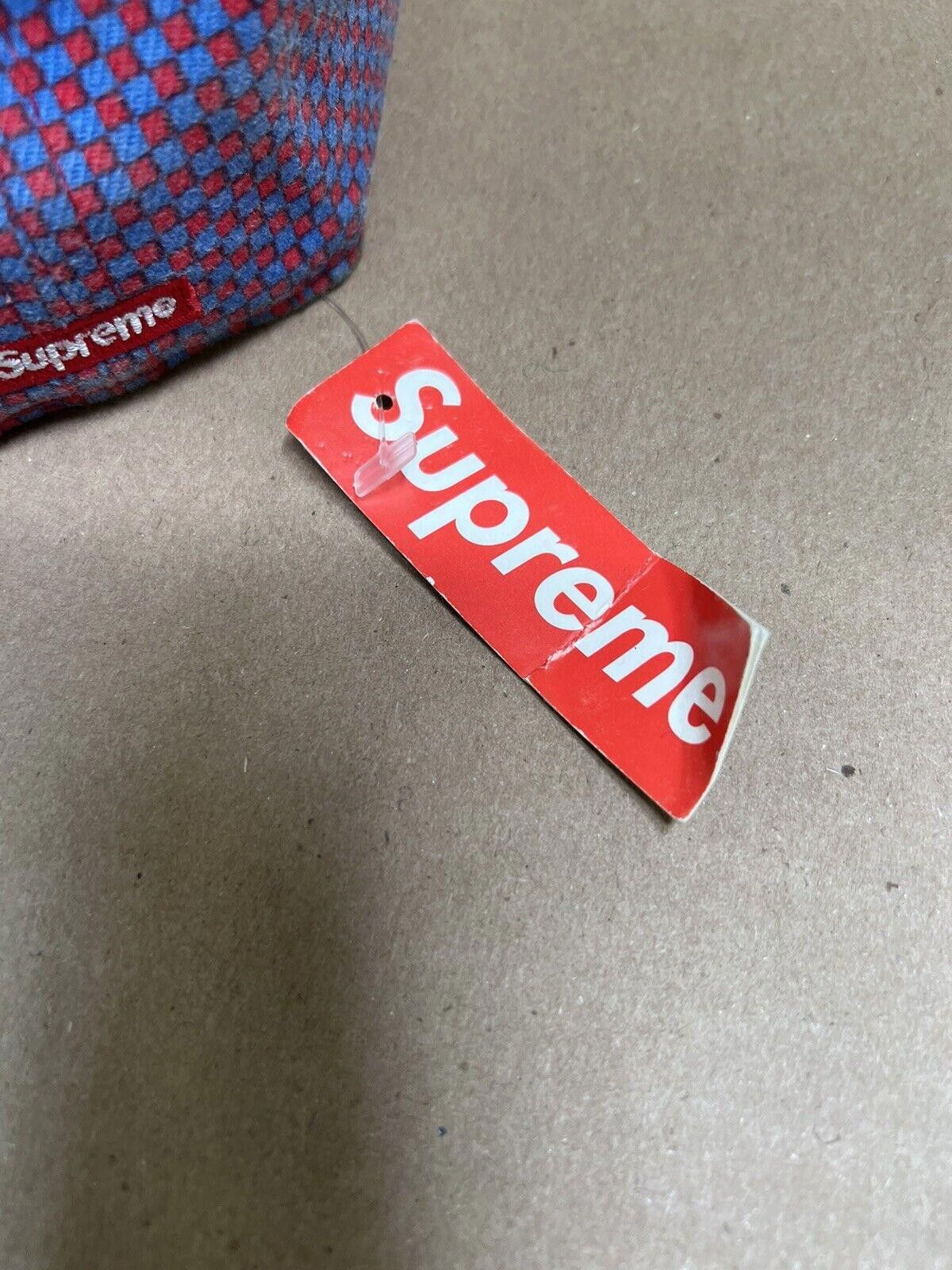 New Era 2007 SS07 Supreme New Era Checkered Cap Hat Purple Size ONE SIZE - 6 Thumbnail