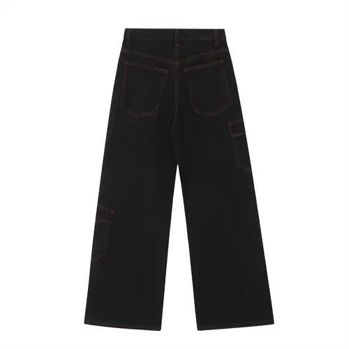 Japanese Brand × Jean Men's loose trendy keychain decorated straight jeans Size US 32 / EU 48 - 2 Thumbnail