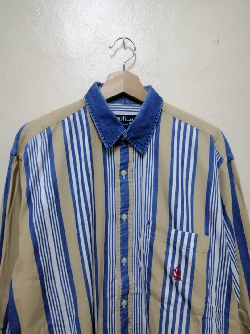 Nautica × Vintage Vintage Nautica Button Shirt Size US L / EU 52-54 / 3 - 2 Thumbnail