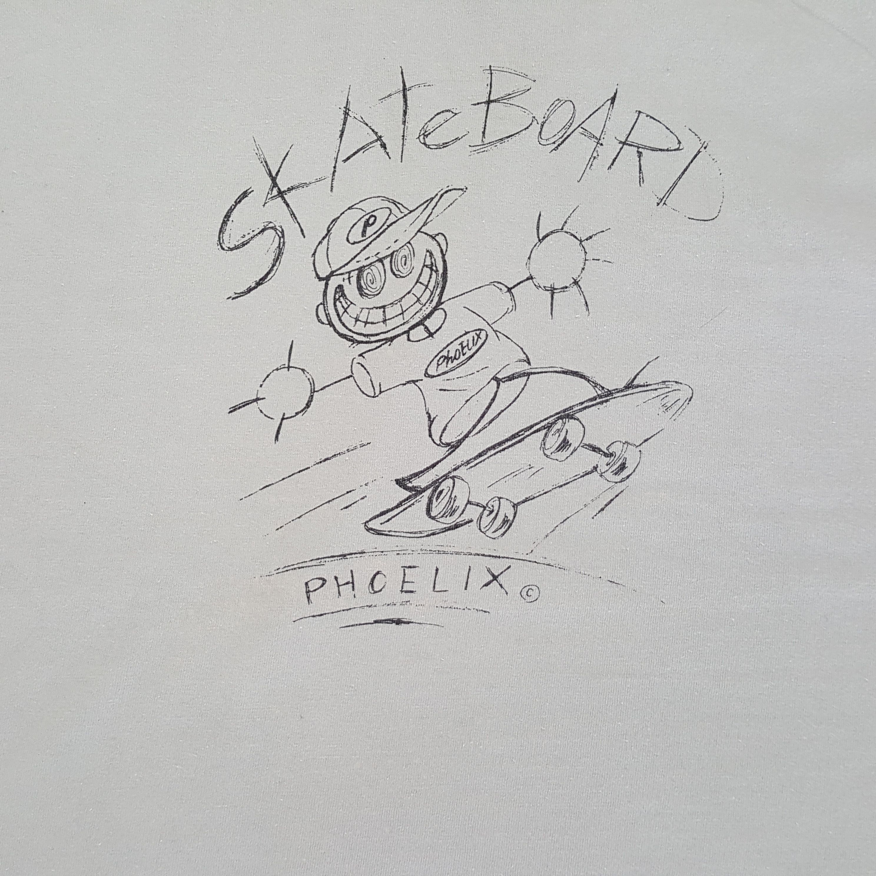 Vintage Vintage Phoelix Skateboards Streetwear T-shirts Size US L / EU 52-54 / 3 - 2 Thumbnail