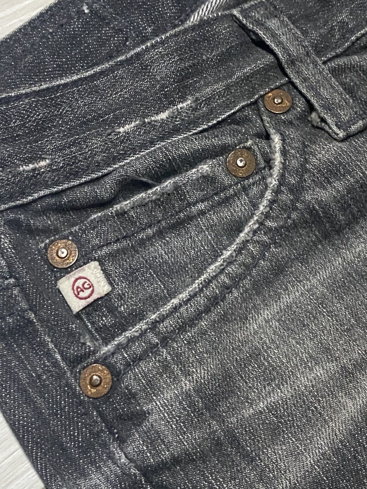AG Adriano Goldschmied Vintage Adriano Ag Skinny Straight Jeans Size US 30 / EU 46 - 9 Thumbnail