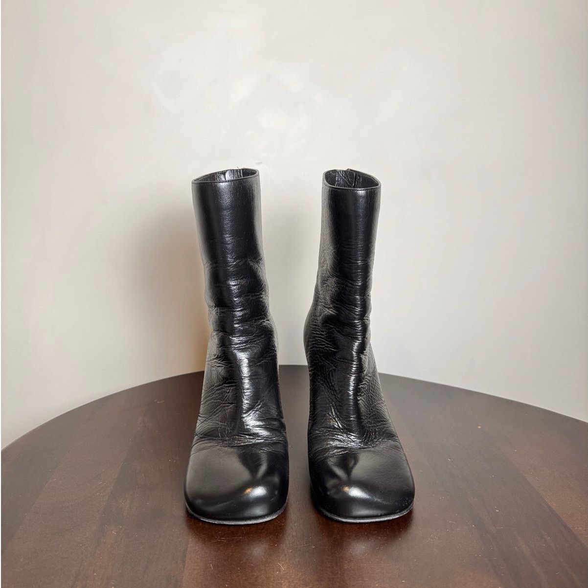 Bottega Veneta Bottega Veneta Round Toe Leather Boots - Size 36.5 Size US 6.5 / IT 36.5 - 3 Thumbnail