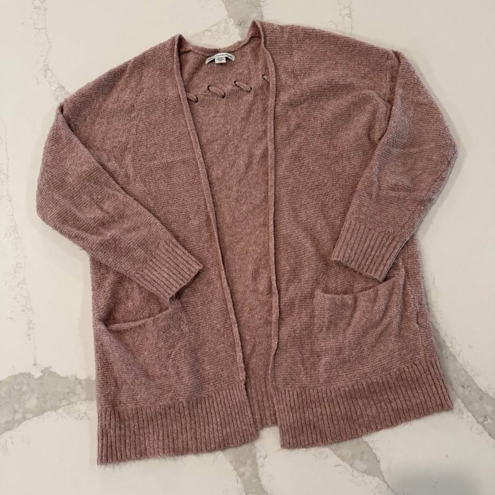 American Eagle Outfitters American Eagle Marled Open Front Cardigan Sweater Womens Med Size M / US 6-8 / IT 42-44 - 1 Thumbnail
