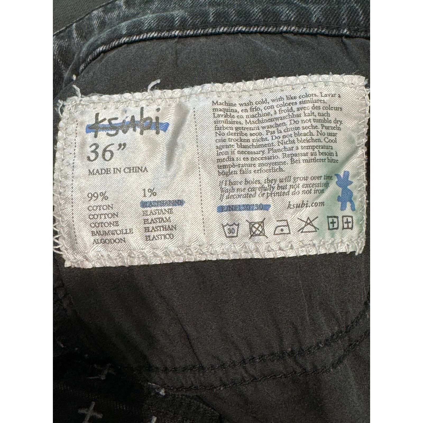 Ksubi Ksubi Light Wash Multi Patch Black Jeans Size US 36 / EU 52 - 7 Thumbnail