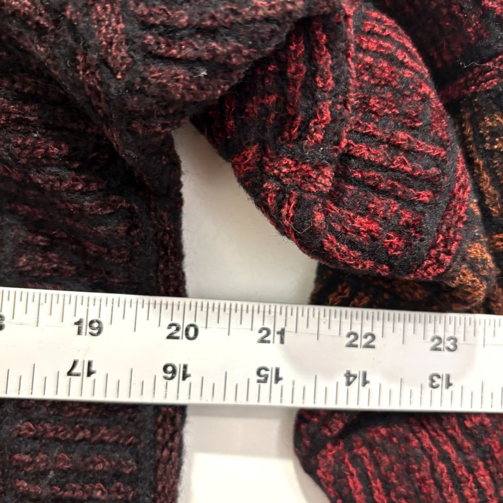 Jim Thompson Norm Thompson Sweater Striped Crewneck Burgundy Rust Black Large Size L / US 10 / IT 46 - 5 Thumbnail