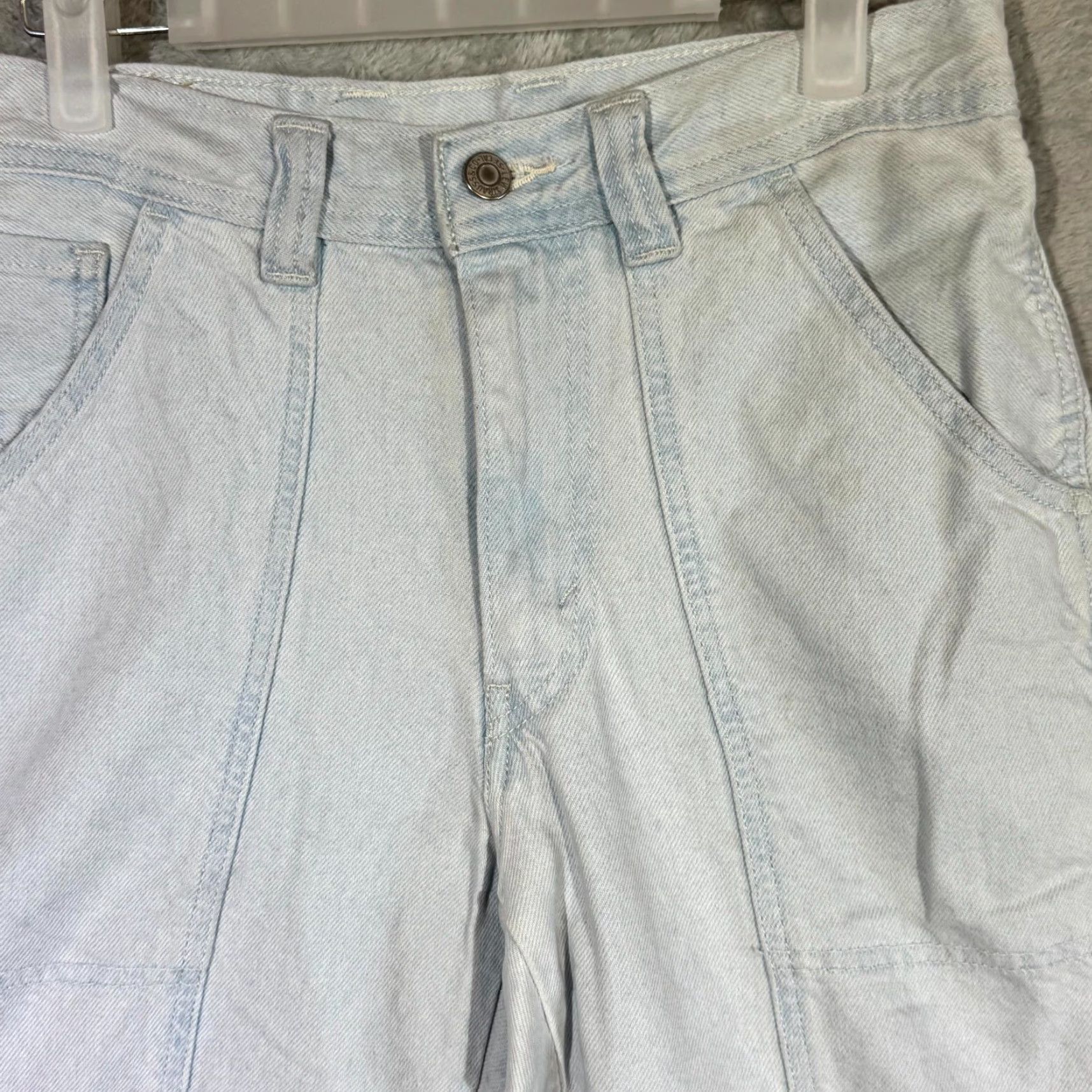 Levi's Levi’s Carpenter Jeans Mens 27×31 Light Blue Denim Workwear Utility Straight Leg Jeans Size US 27 - 4 Thumbnail
