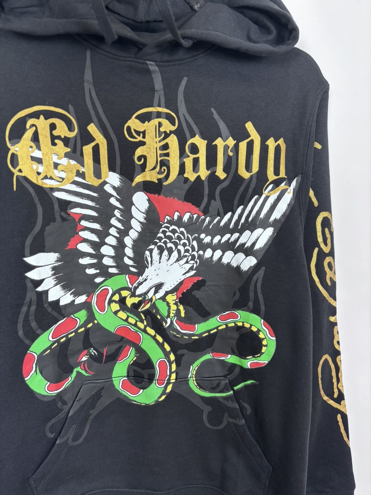 Ed Hardy Ed Hardy NWT Eagle Snake Tattoo Logo Y2K Hype Black Hoodie Size US S / EU 44-46 / 1 - 8 Thumbnail