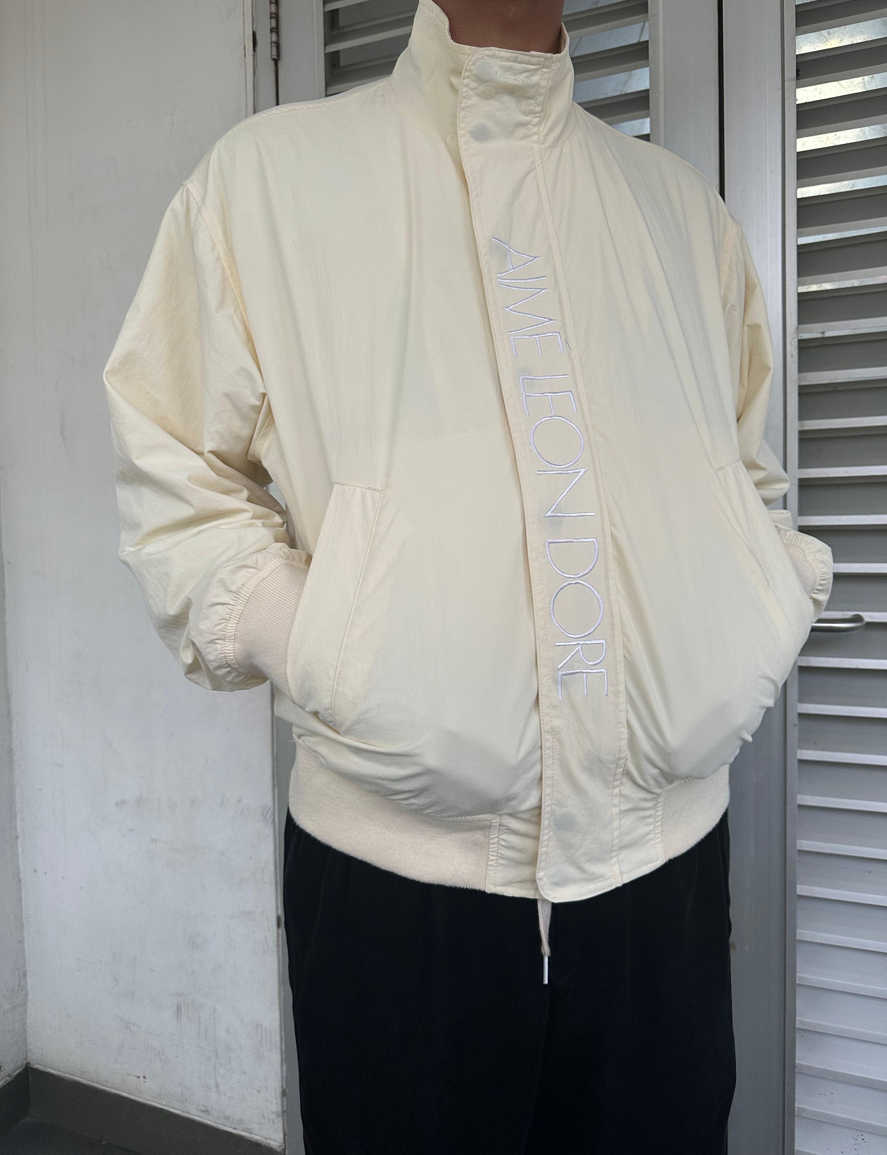 image of Aime Leon Dore Nylon Sailing Jacket in Light Yellow, Men's (Size Large)