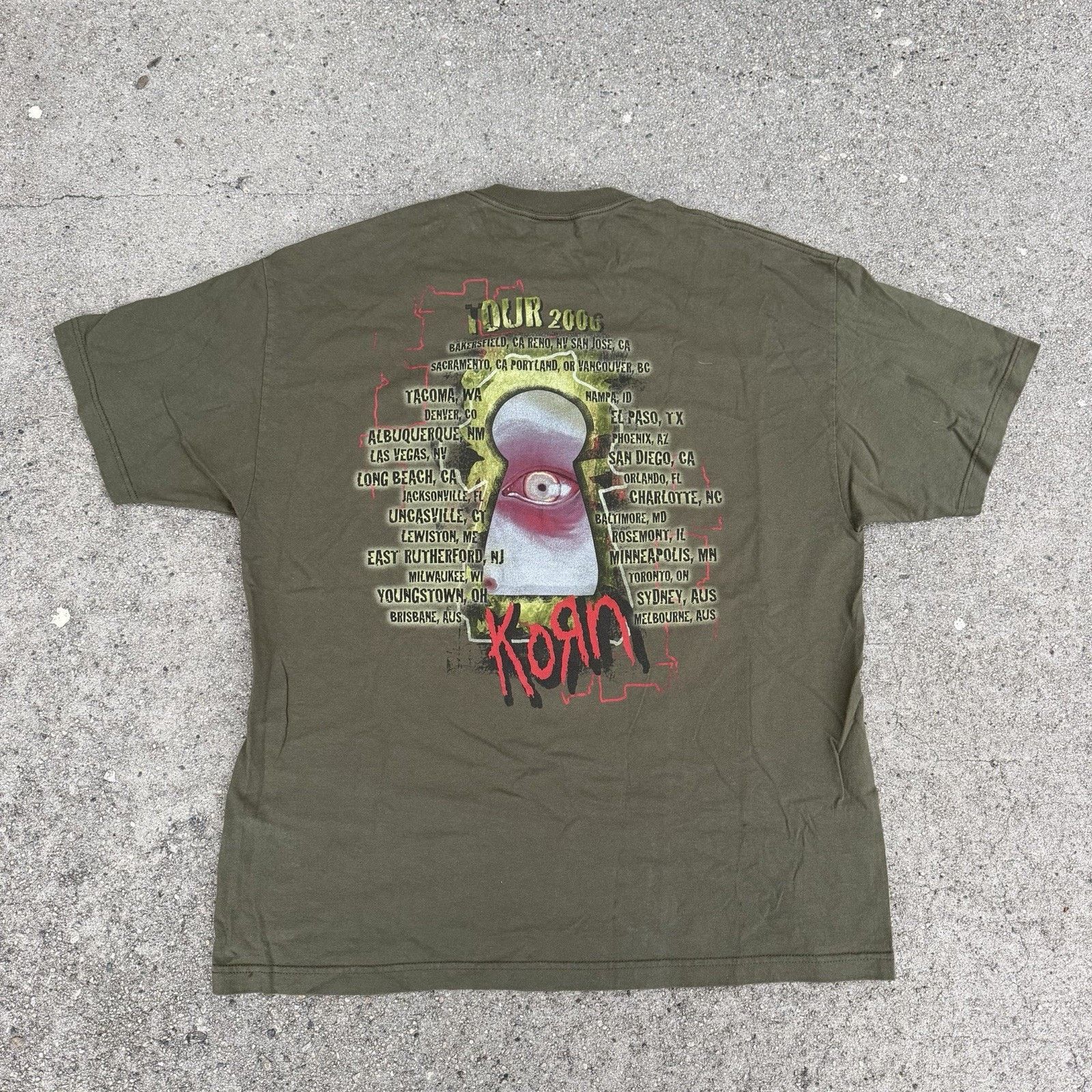 Band Tees × Giant × Vintage Vintage 2006 Giant Korn Tour See You The Other Side Band Tee Size US XXL / EU 58 / 5 - 4 Thumbnail