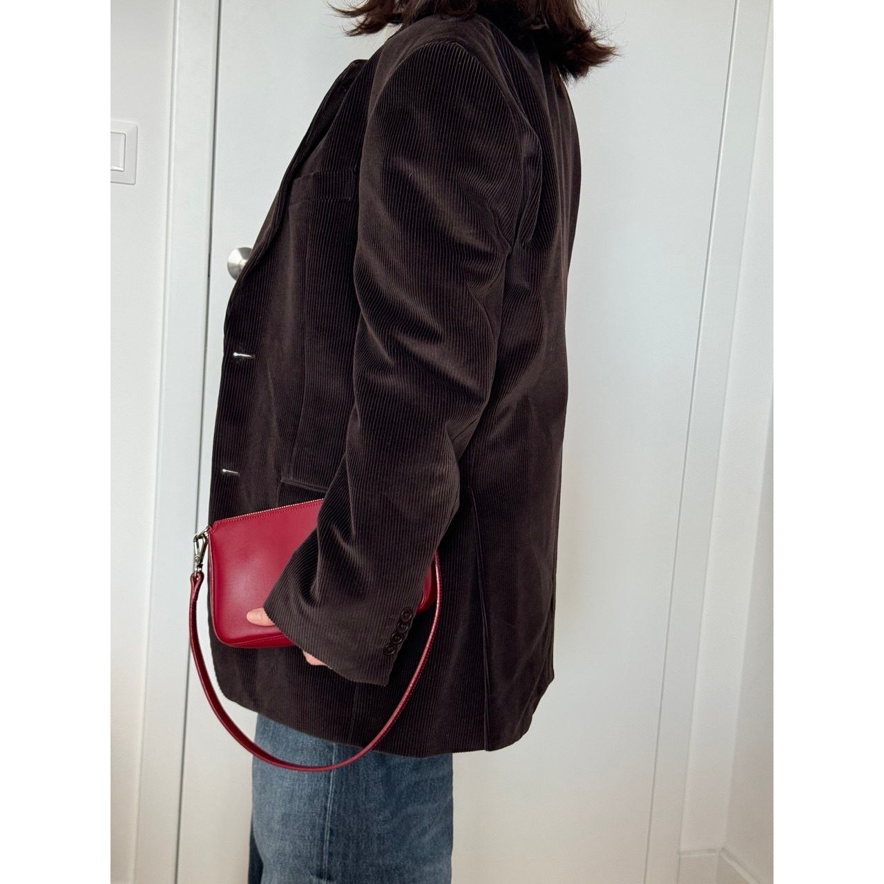 Vintage Velvet blazer chocolate brown Size M / US 6-8 / IT 42-44 - 3 Thumbnail