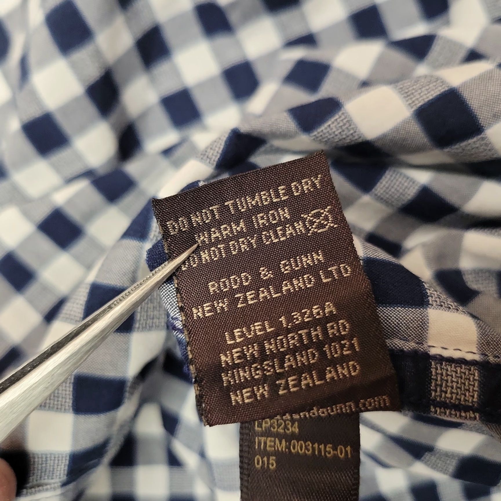 Rodd & Gunn Rodd & Gunn Shirt Mens 2XL Blue White Gingham Check Cotton Casual Sports Fit Shirt Size US XXL / EU 58 / 5 - 5 Thumbnail