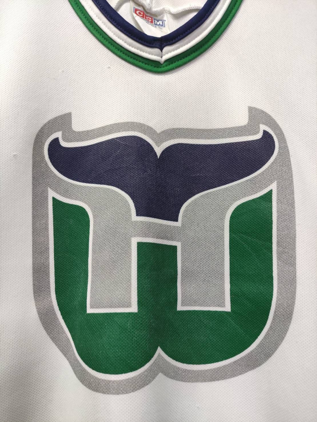 NHL Vtg 90's Hartford Whalers Team CCM Made in USA Jersey Size US M / EU 48-50 / 2 - 2 Thumbnail