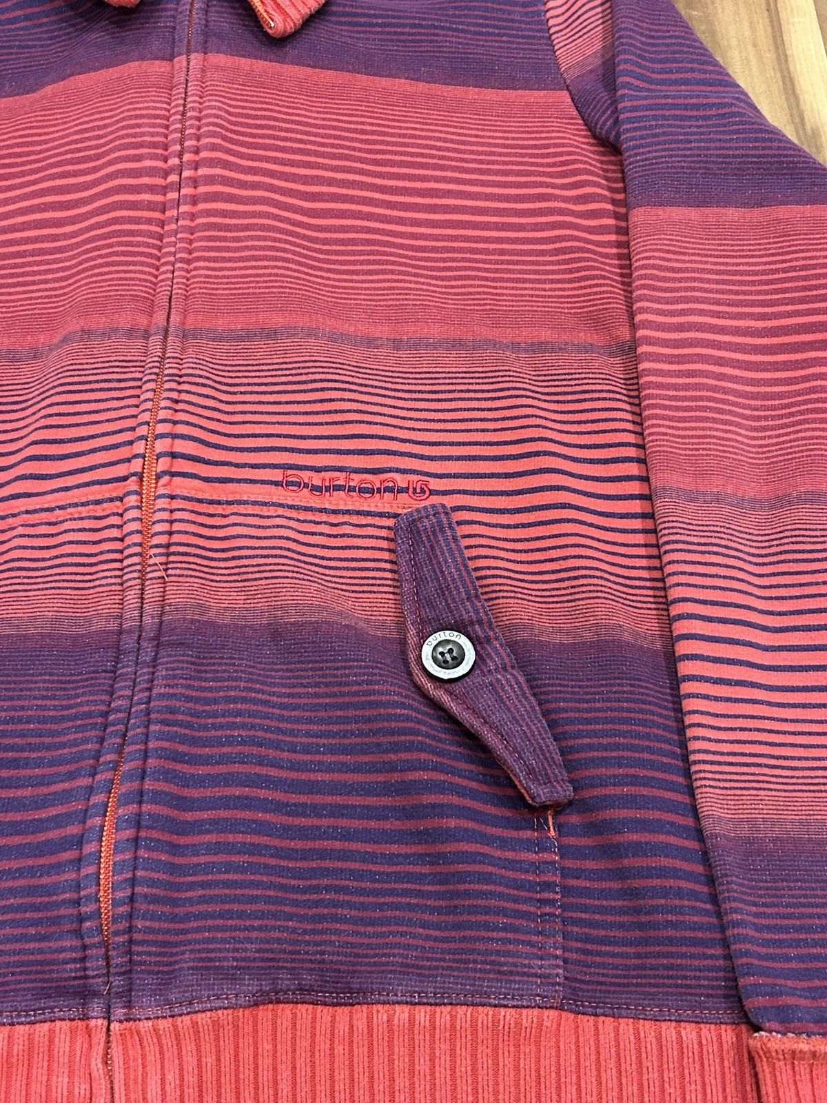 Burton Vintage Burton Snowboards "The Sleeper" Striped Hoodie Size M / US 6-8 / IT 42-44 - 3 Thumbnail