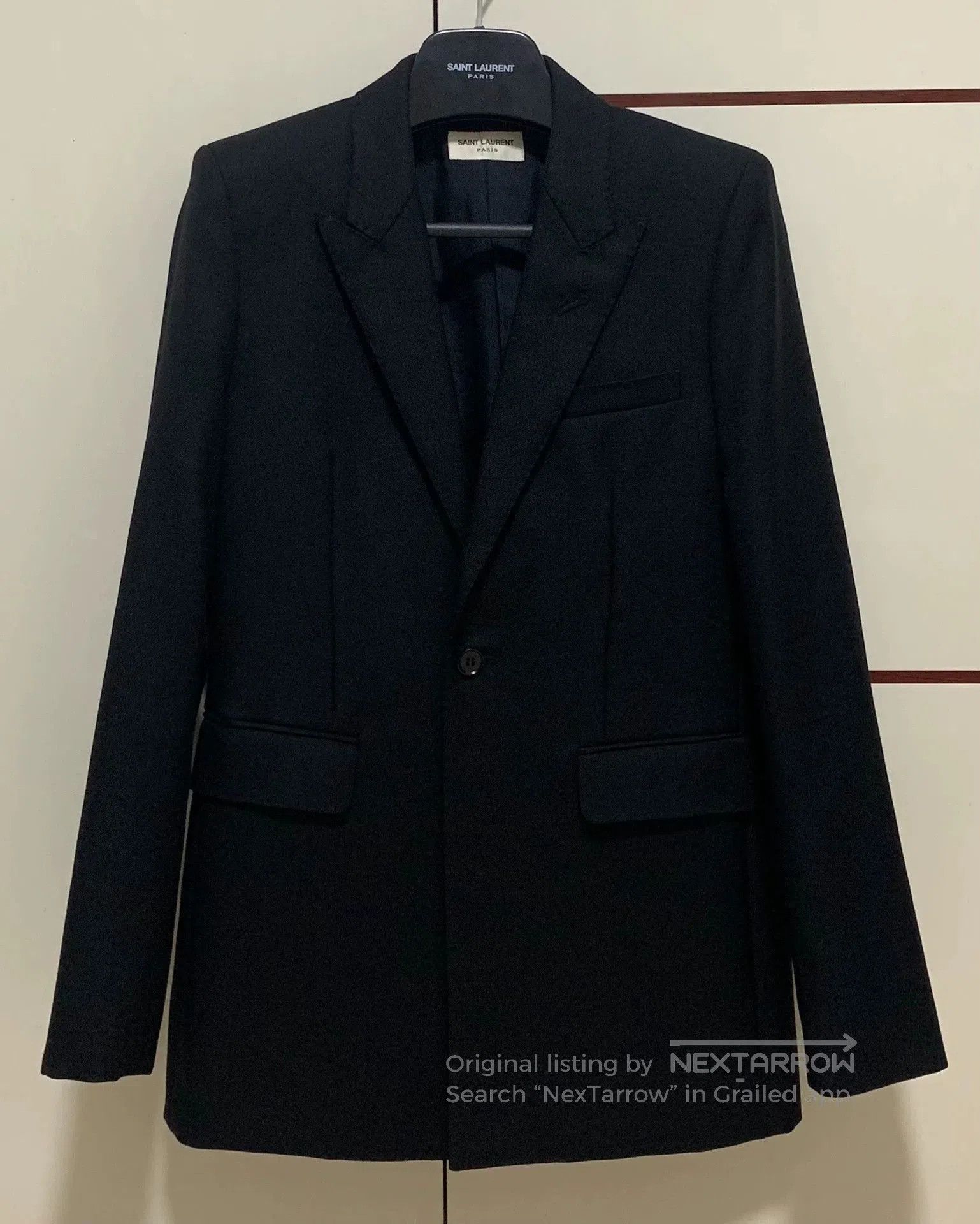 Saint Laurent Paris Black Single-Breasted Formal Blazer. Size US M / EU 48-50 / 2 - 1 Thumbnail