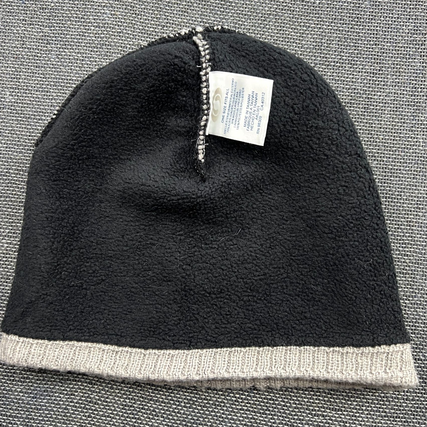 Salomon VINTAGE Salomon Beanie Hat One Size Wool Blend Gray Insulated Outdoor Sport Mens Womens Unisex Adults Beanie Thermal Insulated Hat Size ONE SIZE - 3 Thumbnail