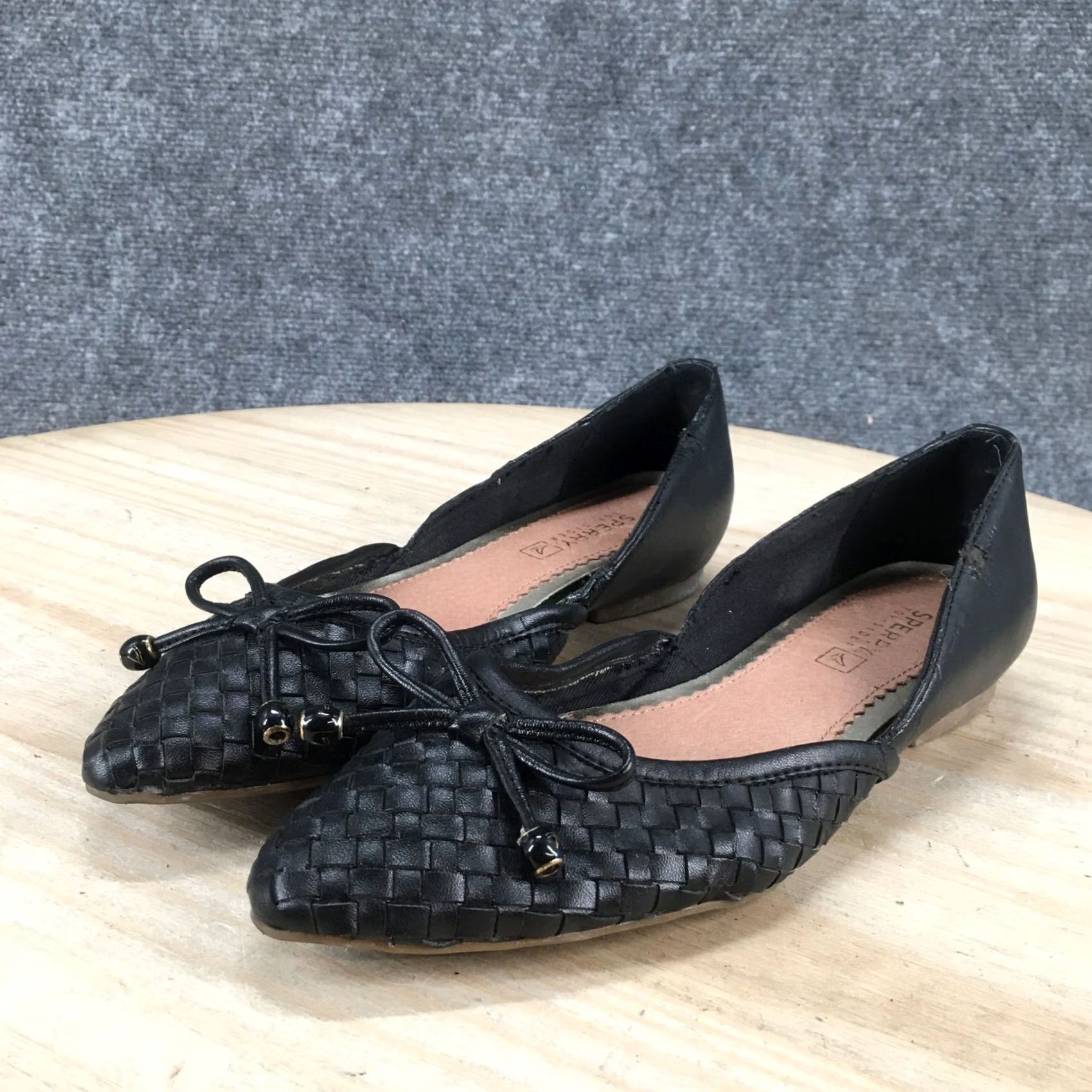 Sperry Sperry Shoes Womens 6 M Morgan Top Sider Woven Casual Slip On Ballet Flats Black Size M / US 6-8 / IT 42-44 - 7 Thumbnail
