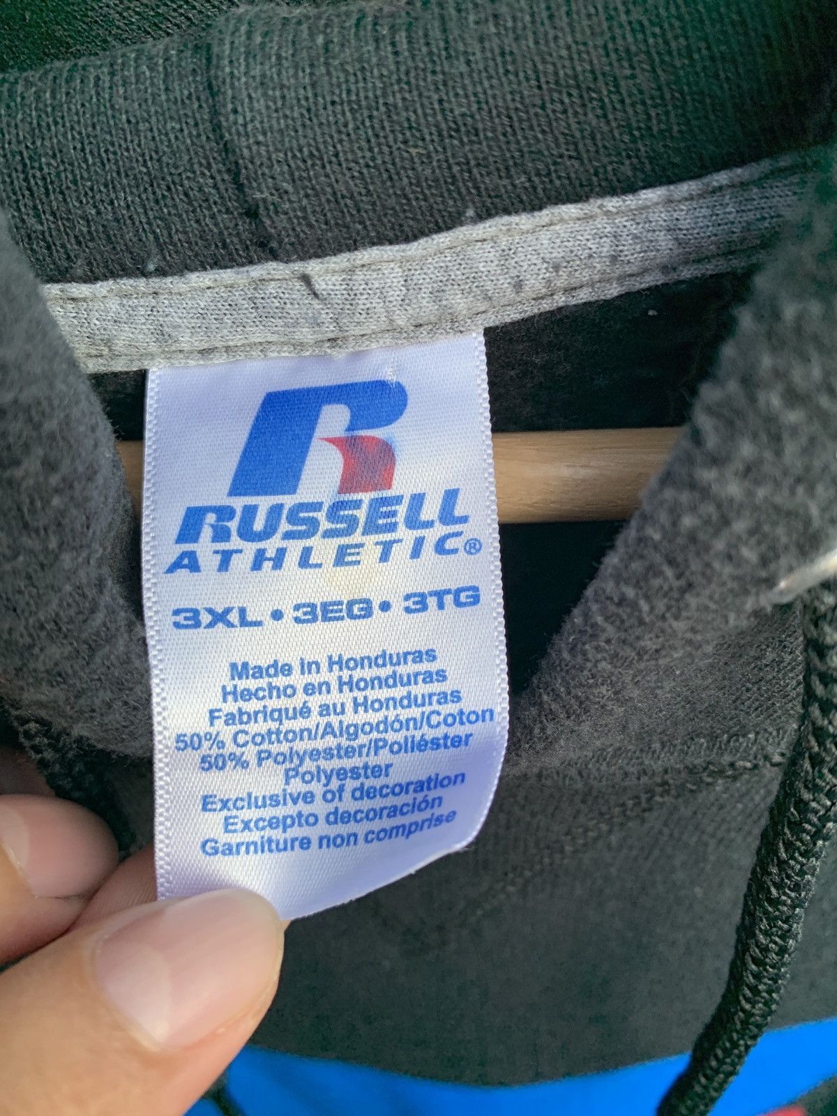 Russell Athletic VINTAGE RUSSEL ATHLETIC BIG LOGO HOODIE Size US XXL / EU 58 / 5 - 3 Thumbnail
