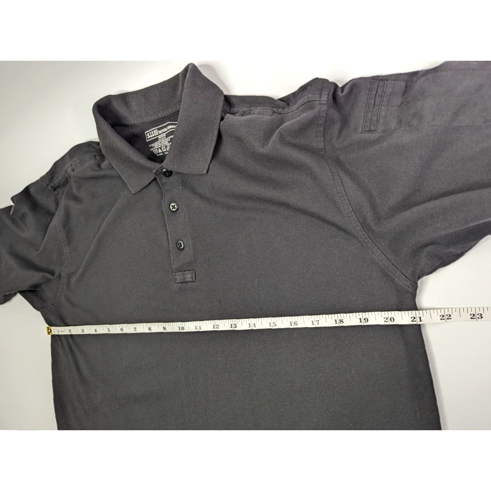Vintage 5.11 Tactical Polo Men's M Black Short Sleeve Button Collared Cotton Shirt 71182 Size US M / EU 48-50 / 2 - 4 Thumbnail