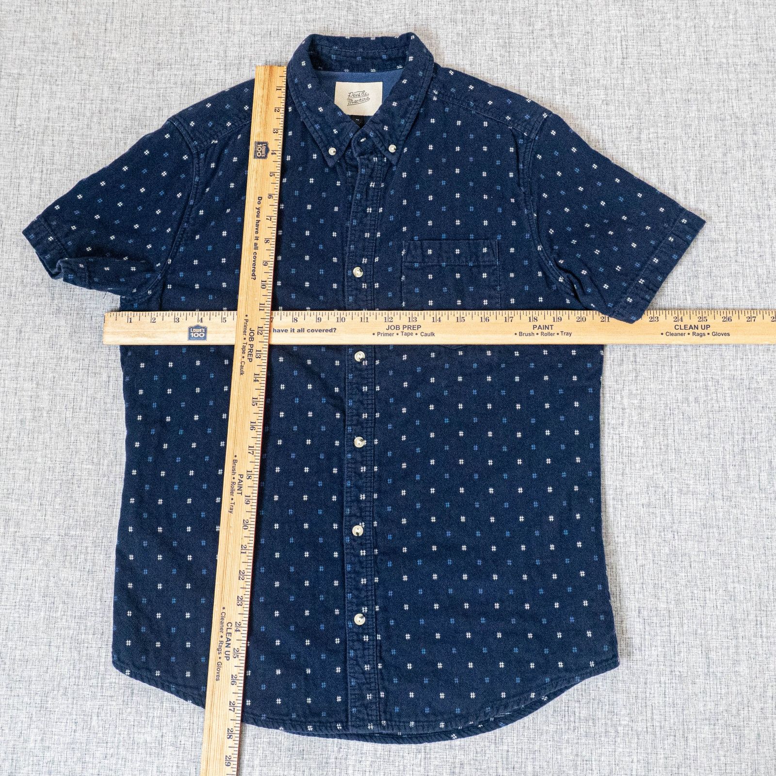 Deus Ex Machina Deus Ex Machina Belbin Check Shirt Short Sleeve Navy Medium Size US M / EU 48-50 / 2 - 6 Thumbnail
