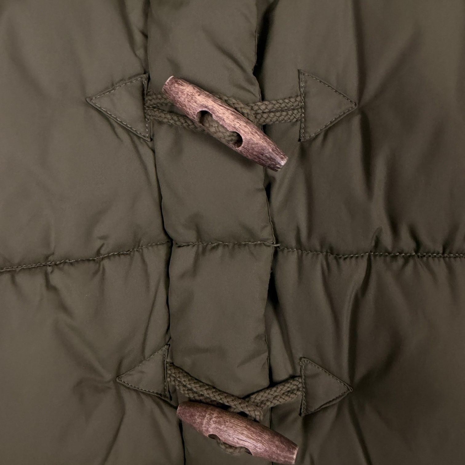 Gap Gap Olive Green Toggle Closure Women's Lined Puffer Vest - S Size S / US 4 / IT 40 - 5 Thumbnail