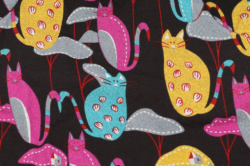Other Contro Corrente Cat Print Cowl Neck Dress Size M / US 6-8 / IT 42-44 - 5 Thumbnail