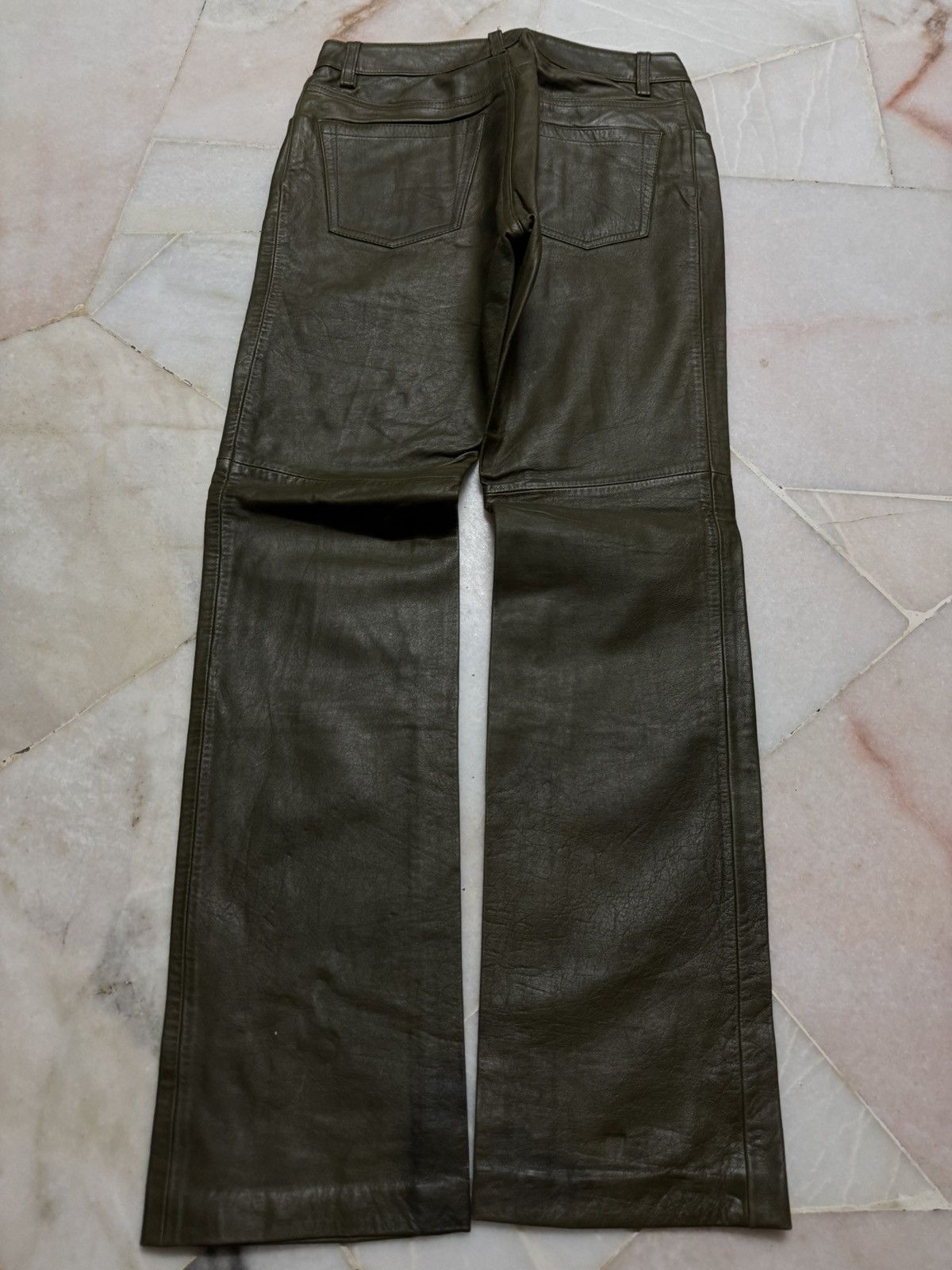 Gap 💥VINTAGE 2000s GAP BOOTCUT LEATHER KANYE WEST Size US 26 / EU 42 - 11 Thumbnail