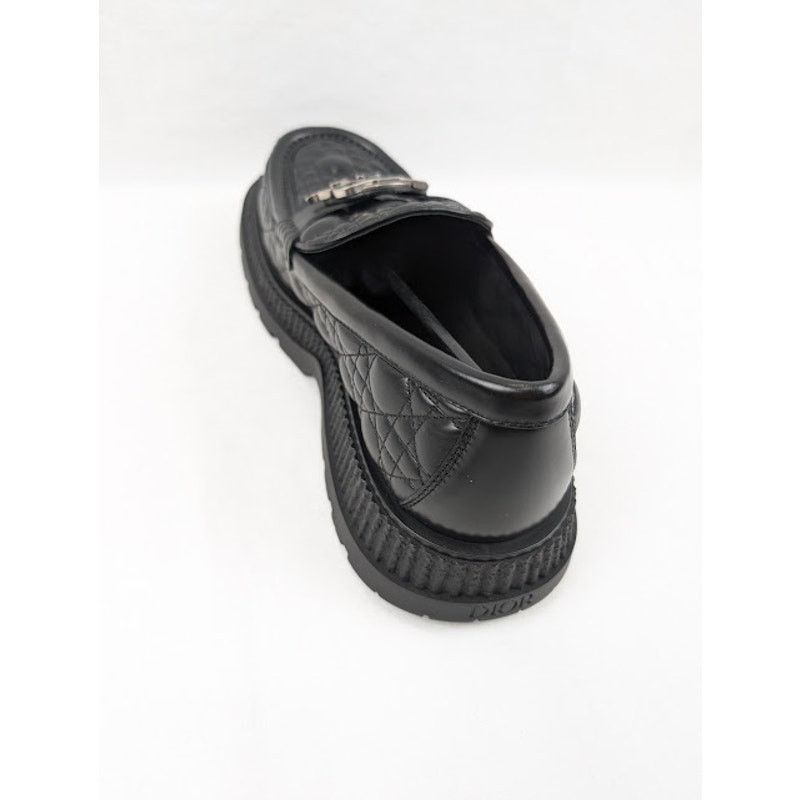 Dior o1rshd1 Buffalo Loafers Cannage Leather in Black Size US 11 / EU 44 - 12 Thumbnail