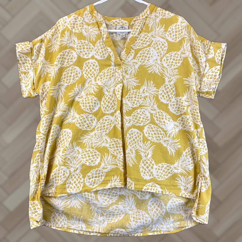 Vintage St. John's Bay Bohemian Blouse Light Yellow Women's Size S / 65-2 Size S / US 4 / IT 40 - 1 Thumbnail