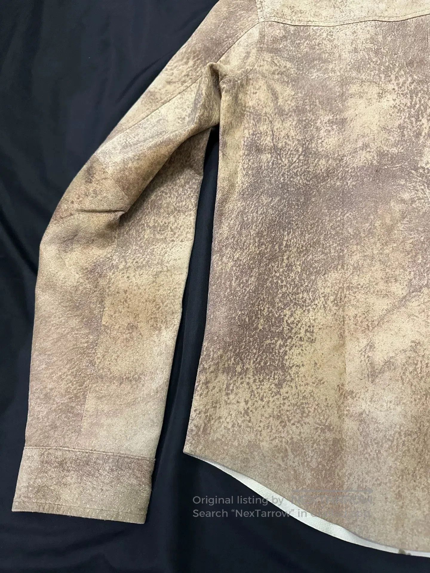Vintage vintage dual 90s camo-style leather shirt. Size US L / EU 52-54 / 3 - 7 Thumbnail