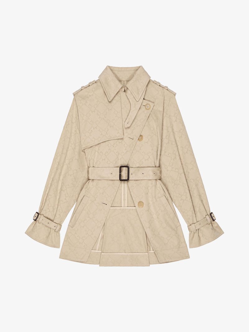 Givenchy o1w1db10326 Cropped Opened Trench Coat in Beige Size XS / US 0-2 / IT 36-38 - 1 Thumbnail
