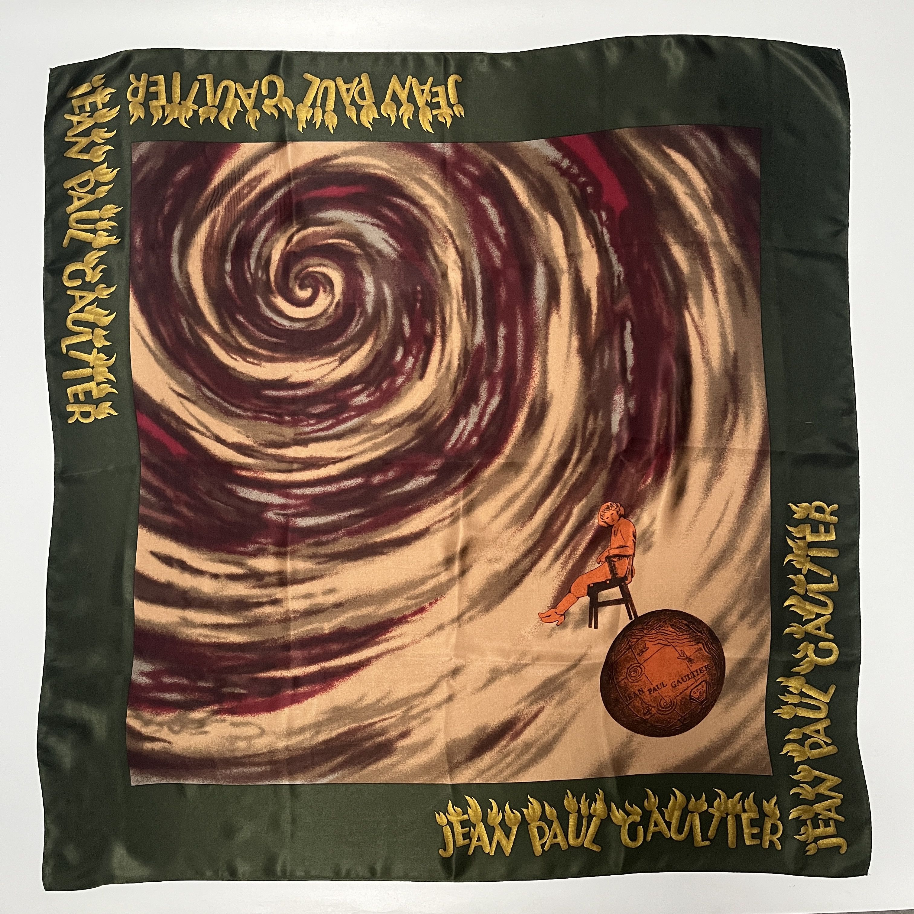 Jean Paul Gaultier Vintage Jean Paul Gaultier Art Print Silk Scarf Size ONE SIZE - 1 Thumbnail